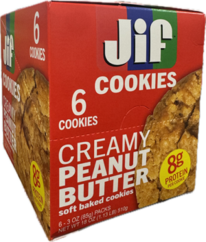 Jif Soft Baked Creamy Peanut Butter Protein Cookies 3oz 6ct